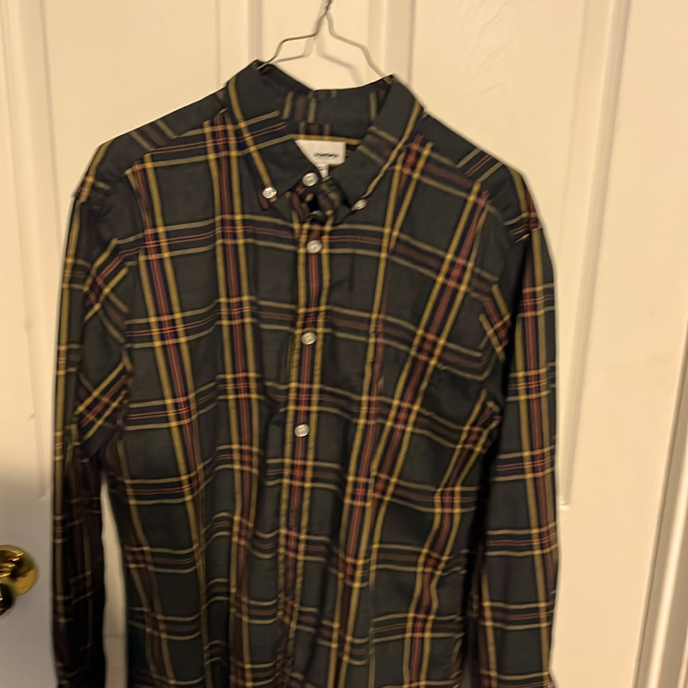 Men’s long sleeve plaid shirt